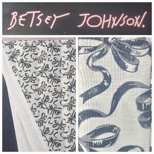 Betsey Johnson Ballet Bows Goth Coquette Dark Lolita‎ 14 Pc Shower Curtain Set